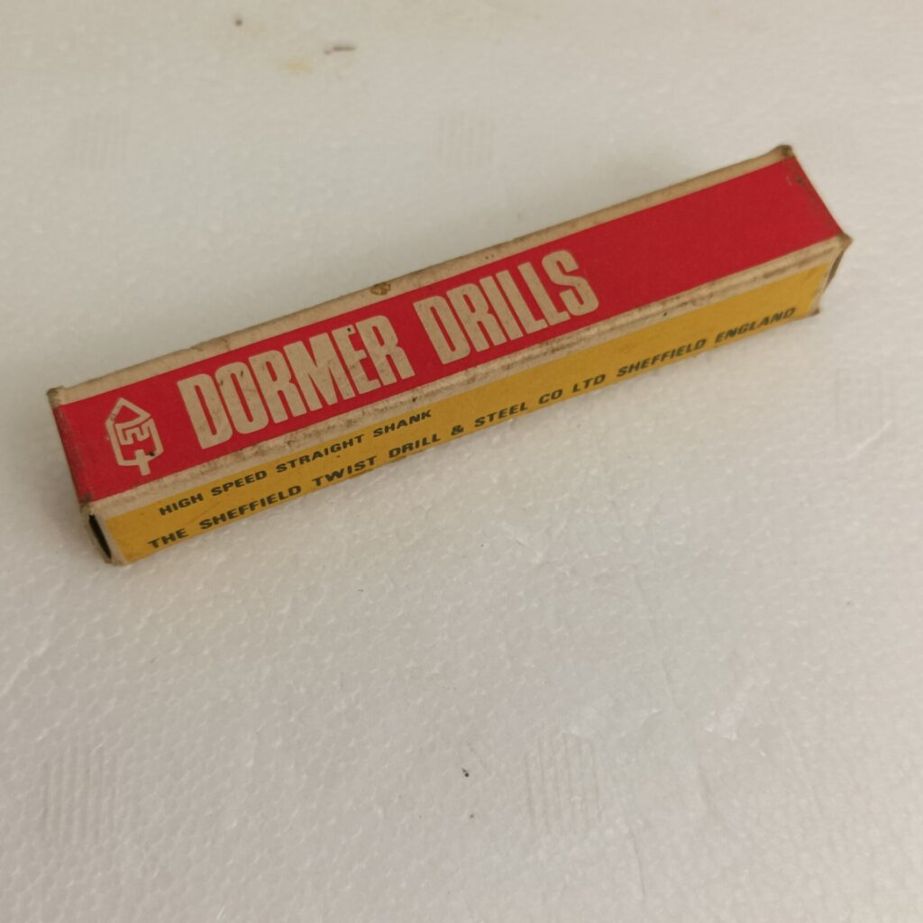 Dormer Drills: Vintage Box of 5 Pieces No. 34 Drill Bits 0.1