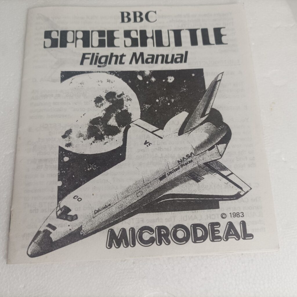 Lift Off With Space Shuttle Flight Manual (1983) Microdeal [G+] Instructions | BBC B | Image 1