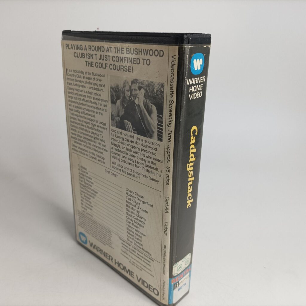 Caddyshack (1981) Pre-Cert Betamax Video [G] Warner Home Video | Chevy Chase UK PAL | Image 4