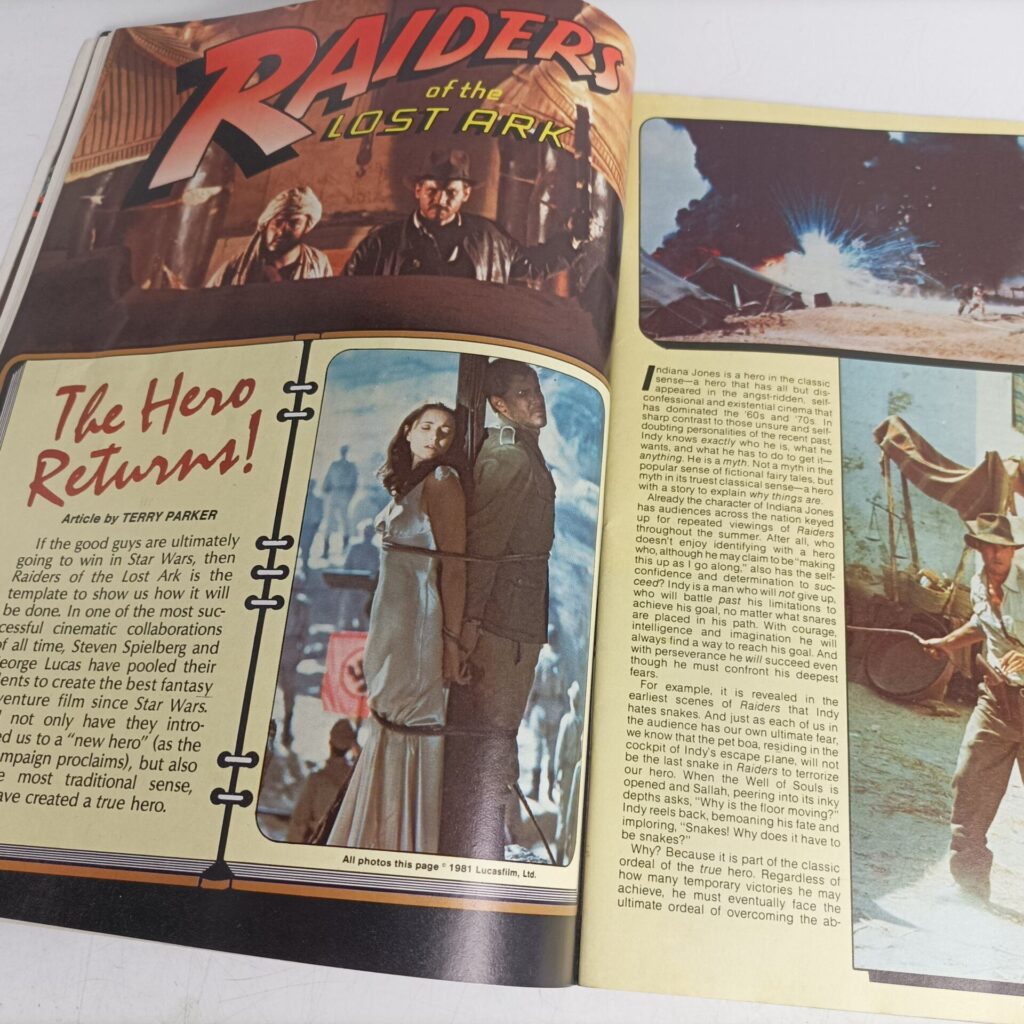 Vintage Fantastic Films Magazine Issue #17 (1981) Raiders of the Lost Ark [G] | Image 5