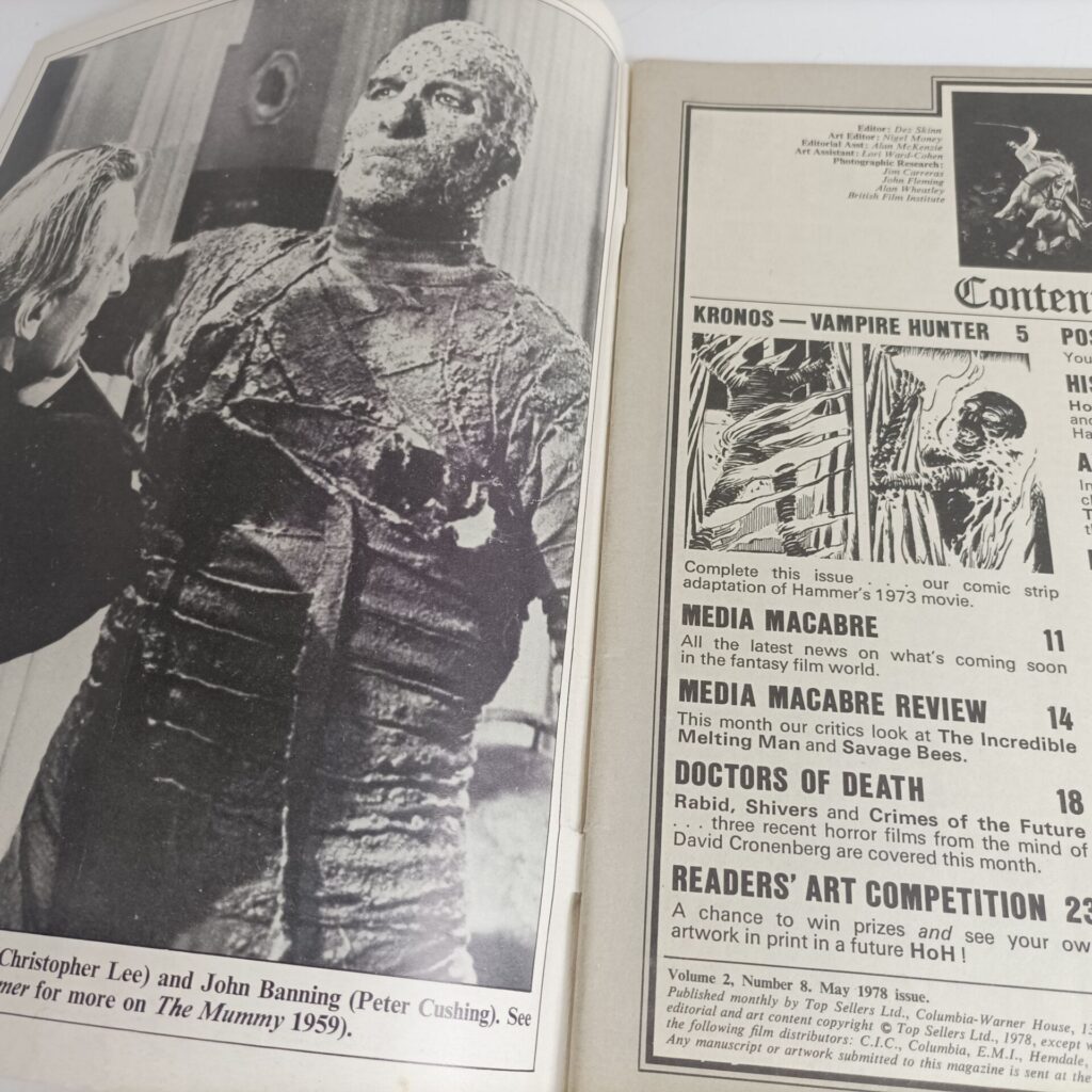 Hammer's House of Horror Magazine #20 May, 1978 [G] The Mummy | Savage Bees | Image 4
