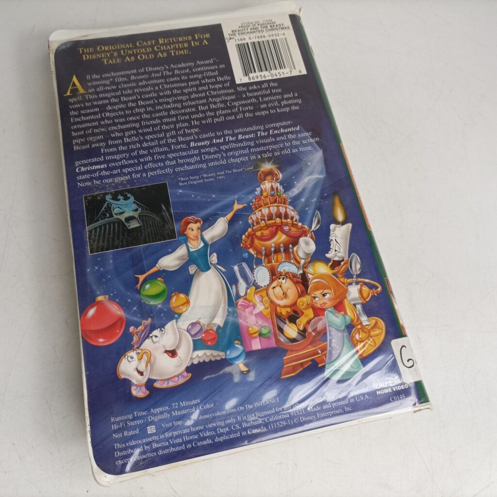 Beauty and the Beast: The Enchanted Christmas VHS  Video (1997) Walt Disney [G] US NTSC | Image 7