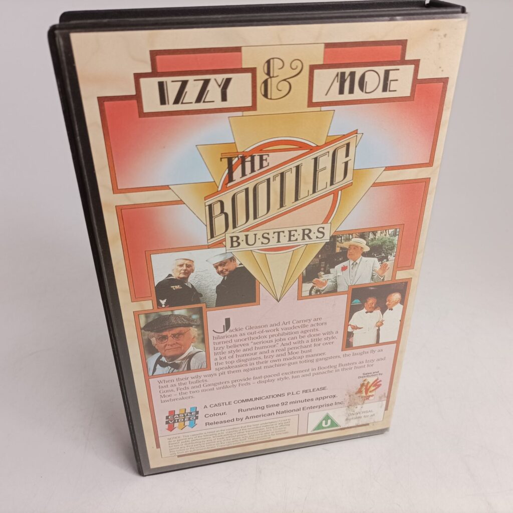Izzy & Moe The Bootleg Busters VHS Video (1985) Ex-Rental Big Box [G] Jackie Gleason | Image 3