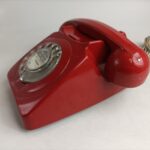 Vintage 1970s BT GPO 8746G Red Rotary Dial Table Telephone (1971) Untested | Image 4