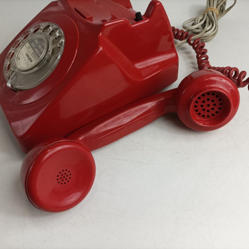 Vintage 1970s BT GPO 8746G Red Rotary Dial Table Telephone (1971) Untested | Image 5