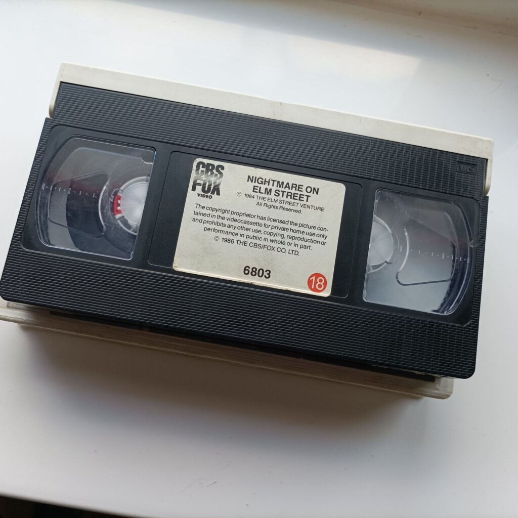 Nightmare on Elm Street (1986) Early Post-Cert Ex-Rental VHS Video [G] CBS Fox | Image 7