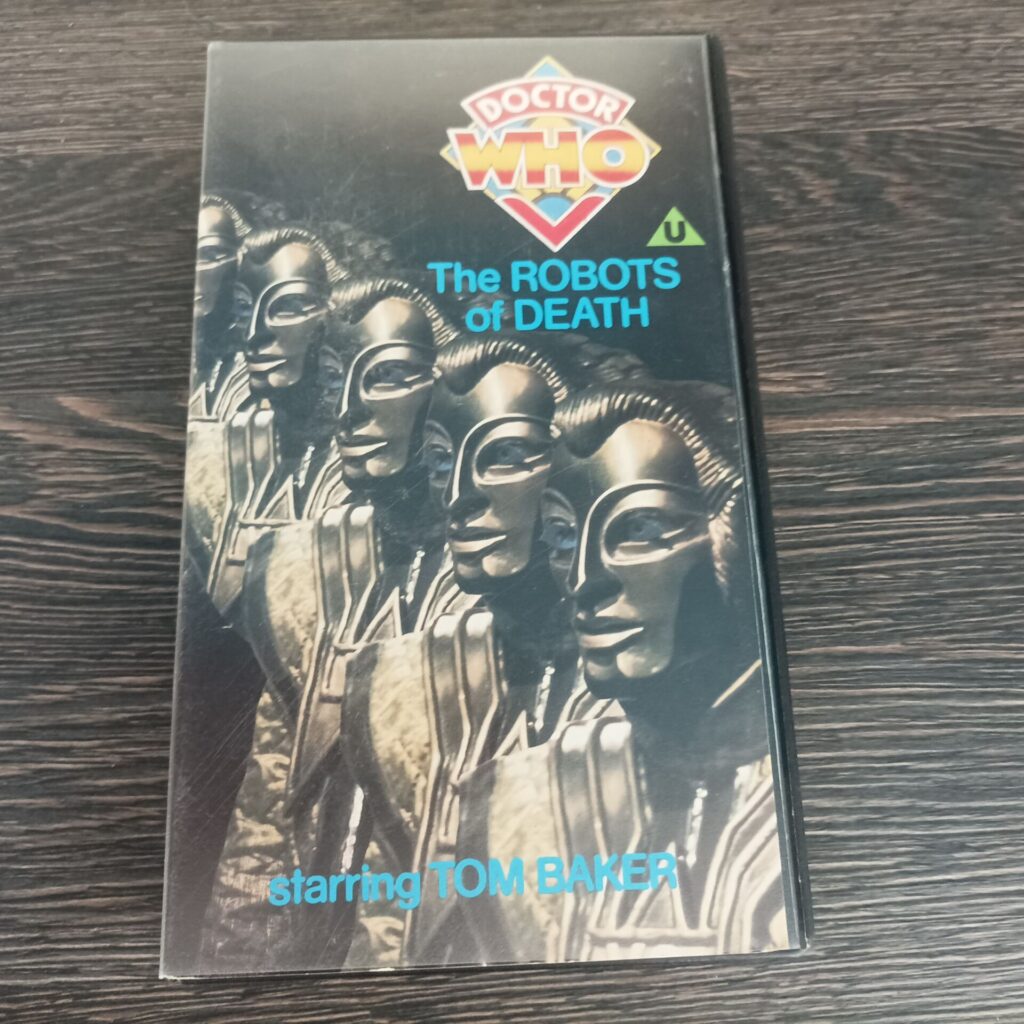 Doctor Who Robots of Death VHS Video (1986) BBC Video Post-Cert Blue Label | Image 1