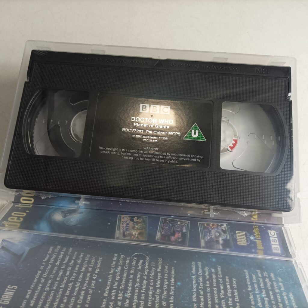 Doctor Who Planet of the Giants VHS Video BBC (2001) William Hartnell | Sealed Tape | Image 4