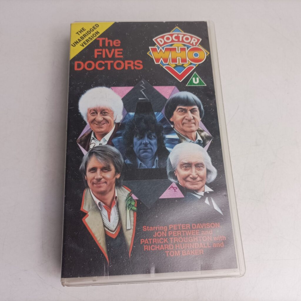 Doctor Who The Five Doctors Unabridged Version VHS Video [G+] 20th Anniversary | Image 1