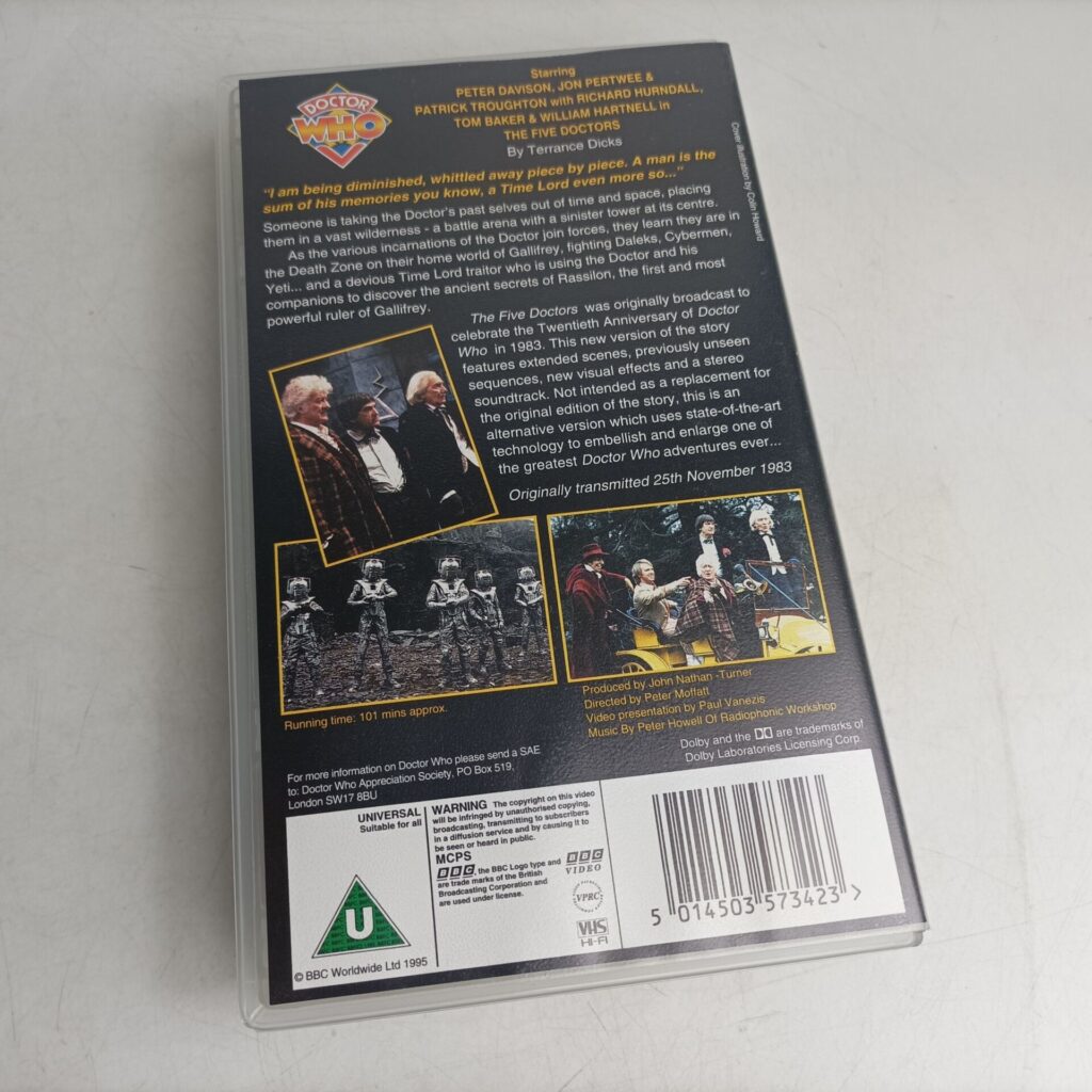 Doctor Who The Five Doctors Special Edition VHS Video Set [Ex] 20th Anniversary | Image 3