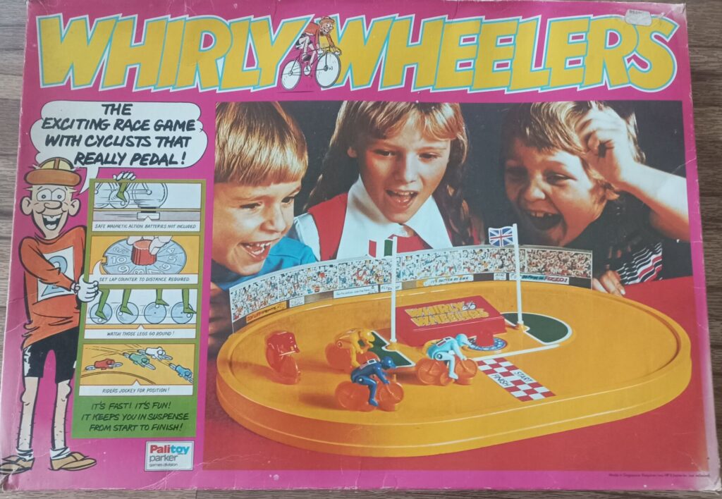Vintage 1970's Whirly Wheelers (1977) Palitoy Parker UK [G] Complete | Exciting Cycling Race Game | Image 1