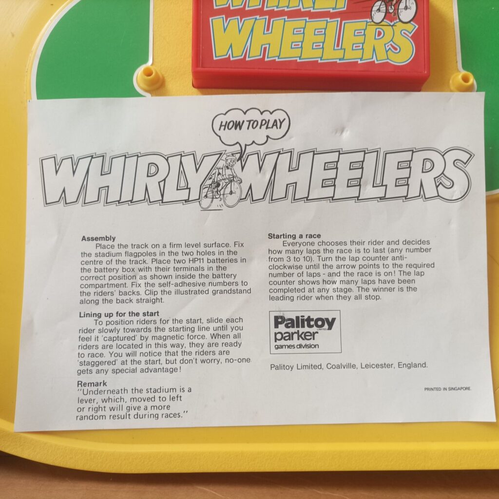 Vintage 1970's Whirly Wheelers (1977) Palitoy Parker UK [G] Complete | Exciting Cycling Race Game | Image 9